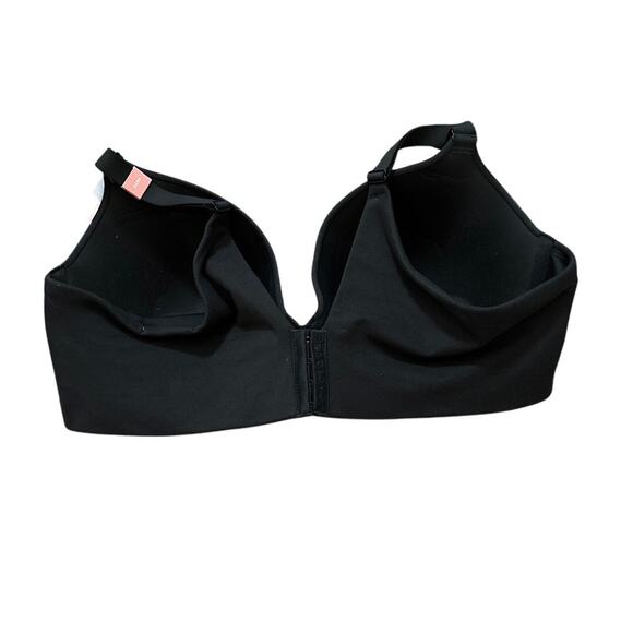 Cacique Boost Plunge Bra Black Invisible Backsmoother Size 46DD new with tags - Picture 2 of 5